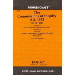 Professional's The Commissions of Inquiry Act, 1952 Bare Act